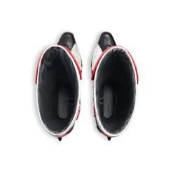 Men's Biker Boot in Red/white/black