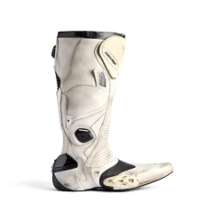 Men's Biker Boot in White/beige/black