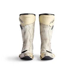 Men's Biker Boot in White/beige/black