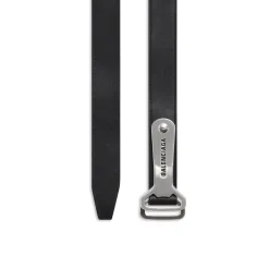 Men's Bottle Opener D Ring Belt in Black