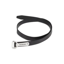 Men's Bottle Opener D Ring Belt in Black