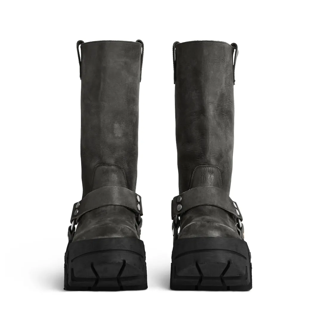 Men's Bulldozer Harness Boot in Black