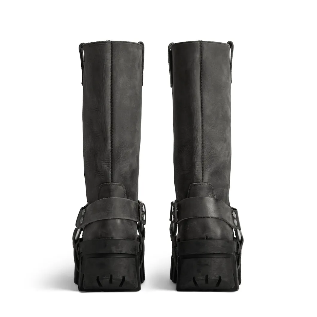 Men's Bulldozer Harness Boot in Black