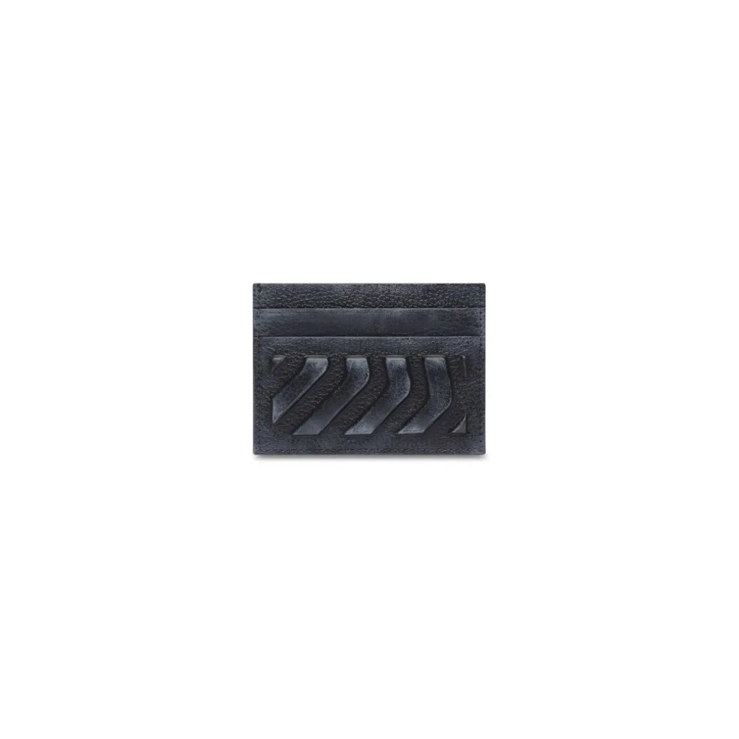 Men's Car Card Holder Dirty Effect in Black