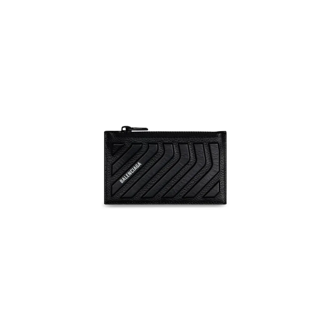 Men's Car Long Coin And Card Holder in Black