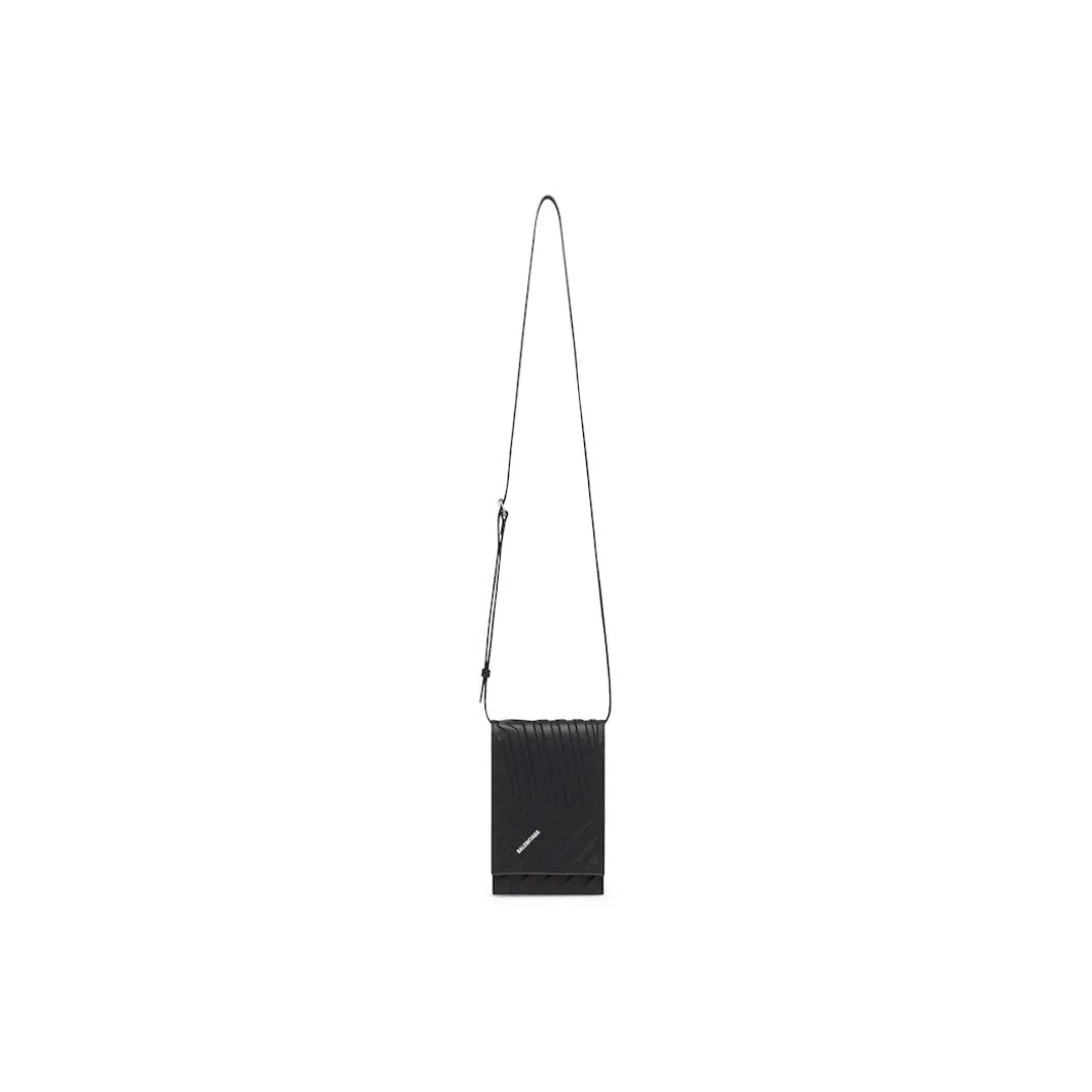 Men's Car Phone Holder On Strap in Black