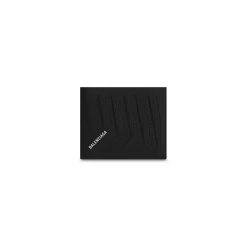 Men's Car Square Folded Wallet in Black