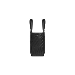 Men's Car Zipped Small East-west Tote Bag in Black