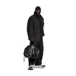 Men's Cargo Large Tote Bag in Black