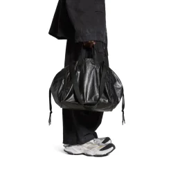 Men's Cargo Large Tote Bag in Black