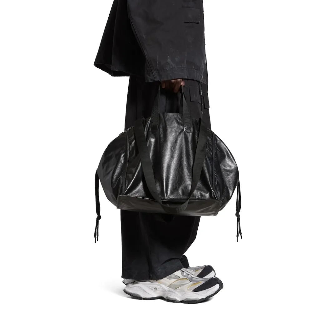 Men's Cargo Large Tote Bag in Black