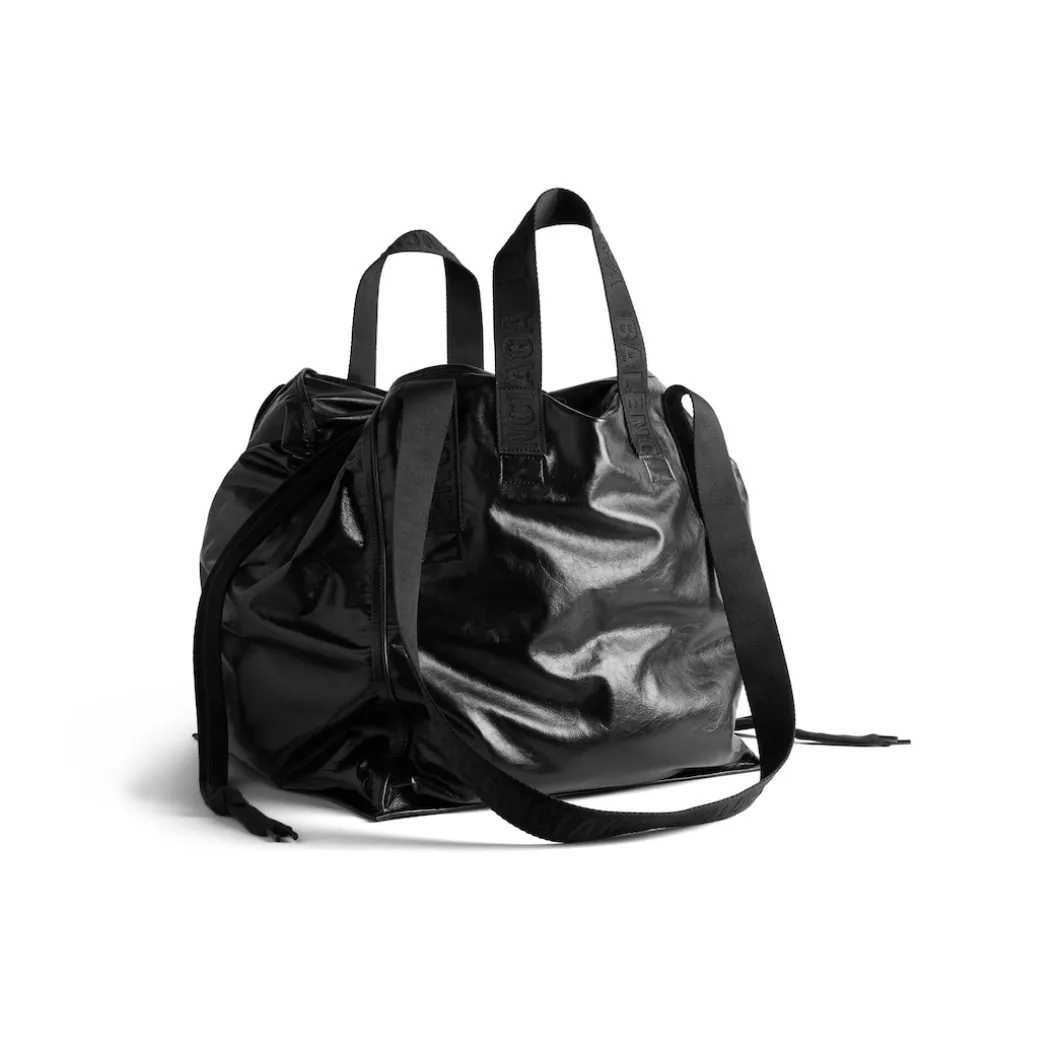 Men's Cargo Large Tote Bag in Black
