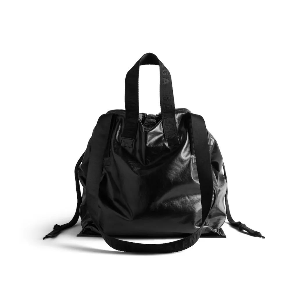 Men's Cargo Large Tote Bag in Black