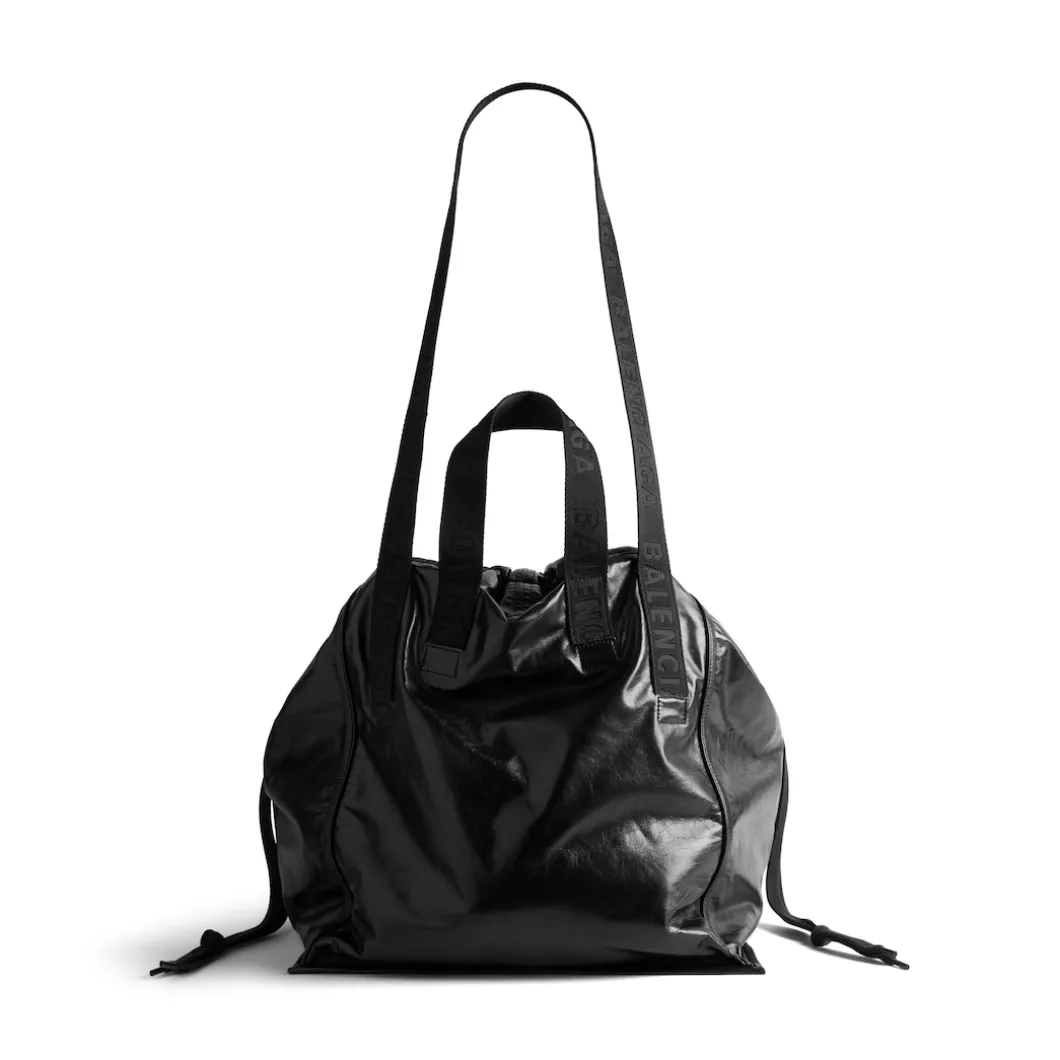 Men's Cargo Large Tote Bag in Black