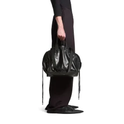 Men's Cargo Medium Tote Bag in Black