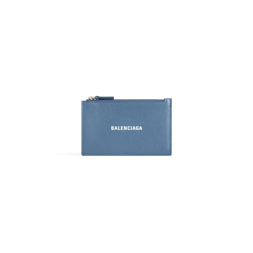 Men's Cash Large Long Coin And Card Holder in Blue