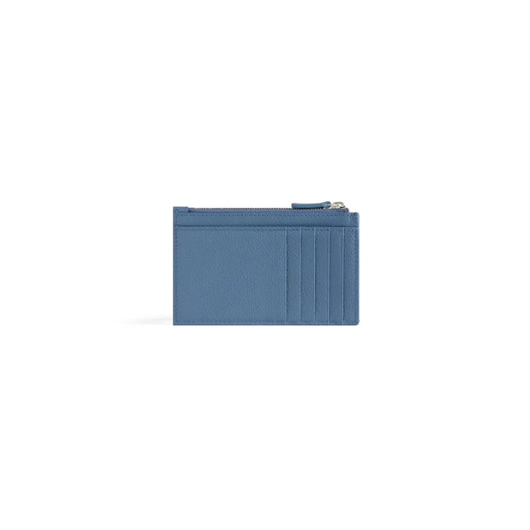 Men's Cash Large Long Coin And Card Holder in Blue