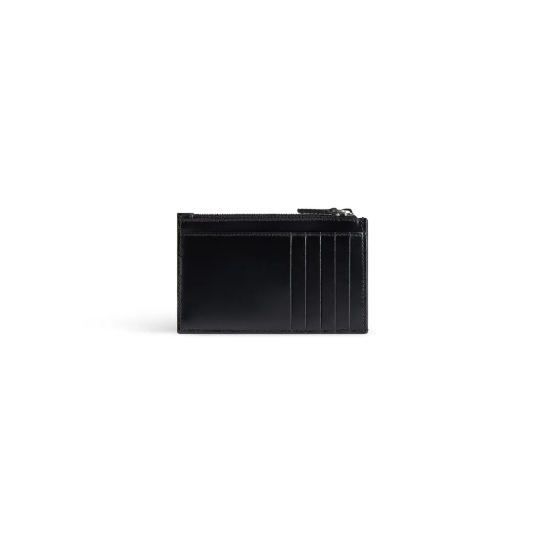 Men's Cash Large Long Coin And Card Holder Box in Black/white