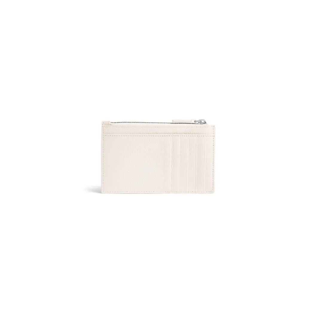 Men's Cash Large Long Coin And Card Holder in Light Beige