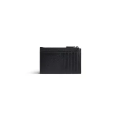 Men's Cash Large Long Coin And Card Holder in Black