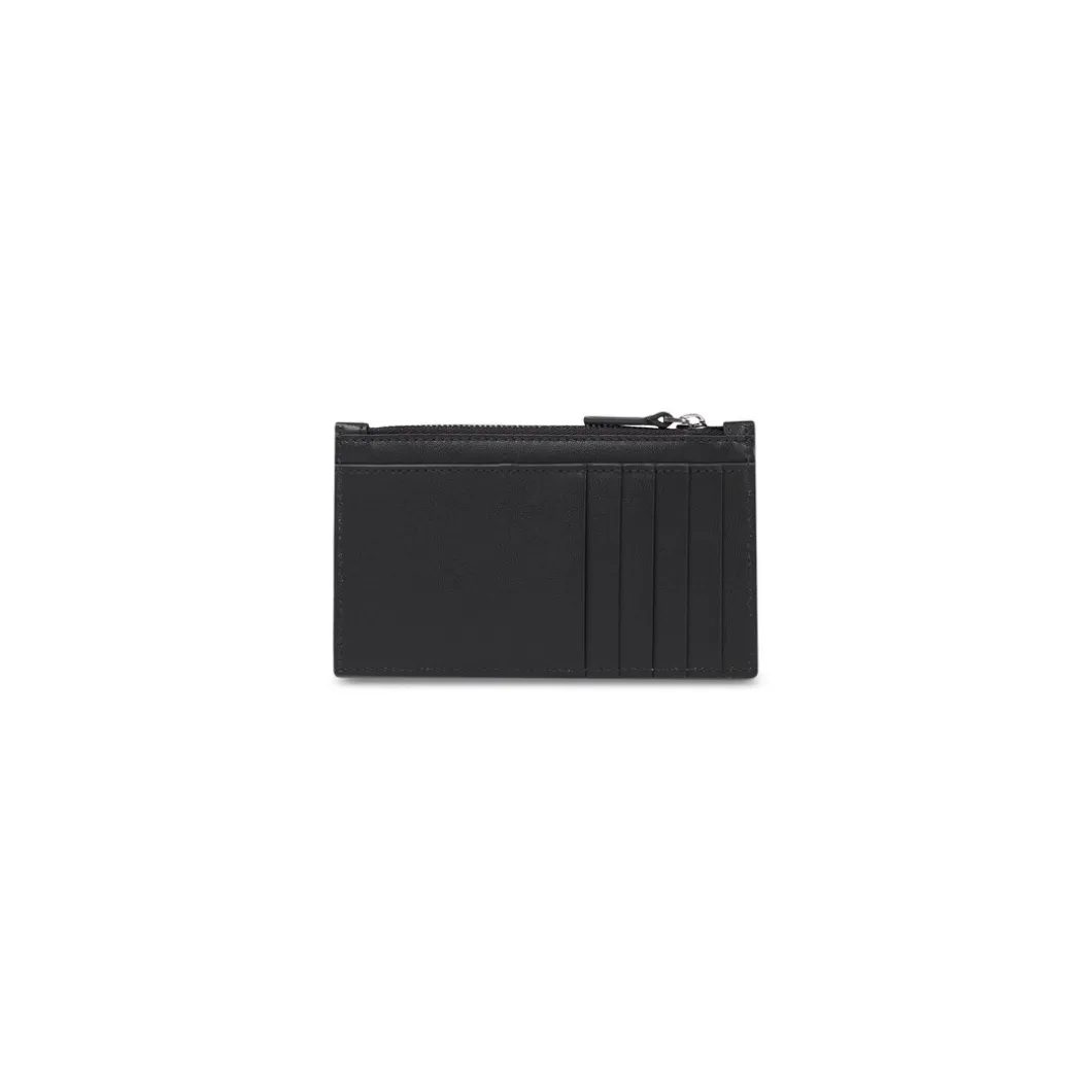 Men's Cash Long Coin And Card Holder in Black
