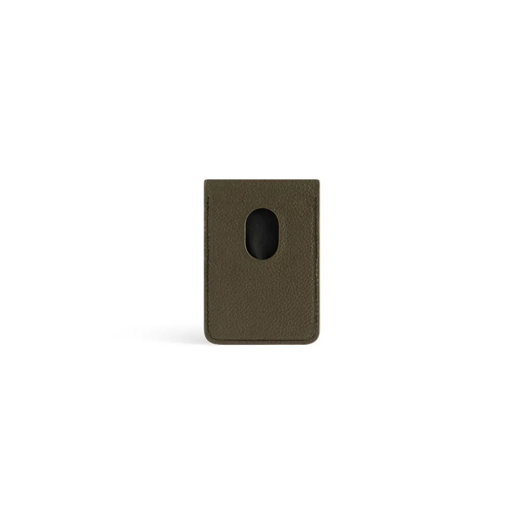 Men's Cash Magnet Card Holder in Dark Green