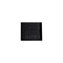 Men's Cash Square Folded Coin Wallet in Black