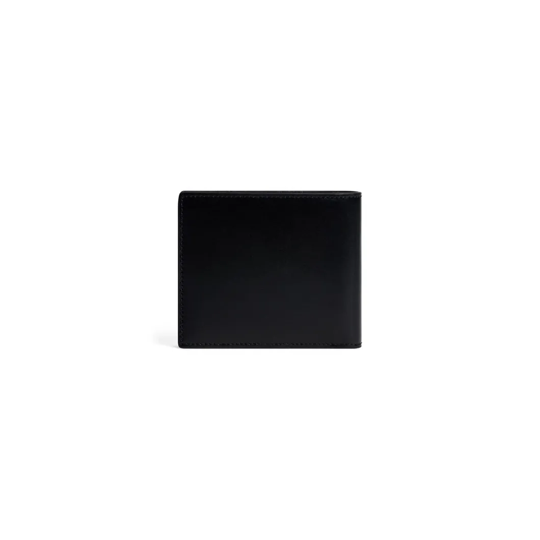 Men's Cash Square Folded Wallet Box in Black/white