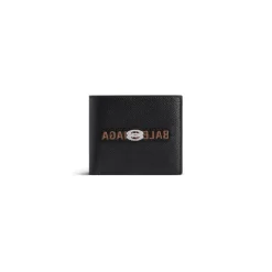 Men's Cash Square Folded Wallet in Black