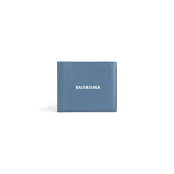 Men's Cash Square Folded Wallet  in Blue