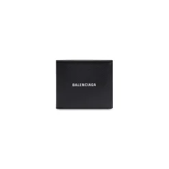 Men's Cash Square Folded Wallet in Black/white