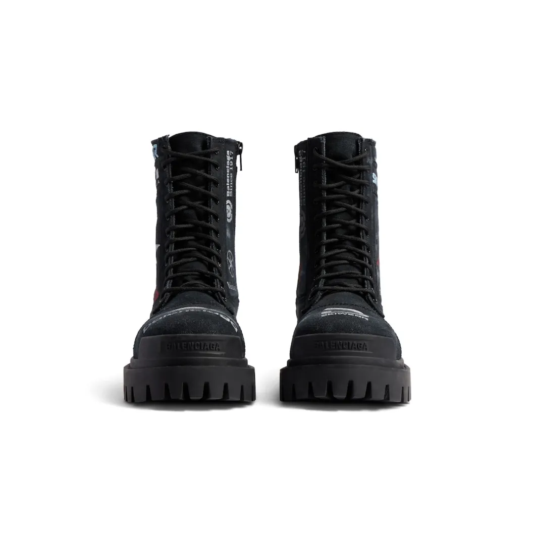 Men's Combat Strike 20mm Boot in Black