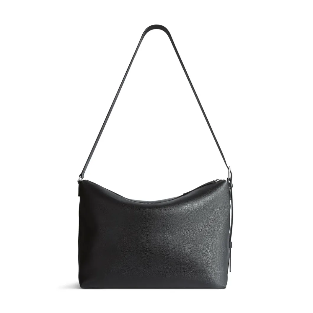 Men's Credit Large Messenger Bag in Black