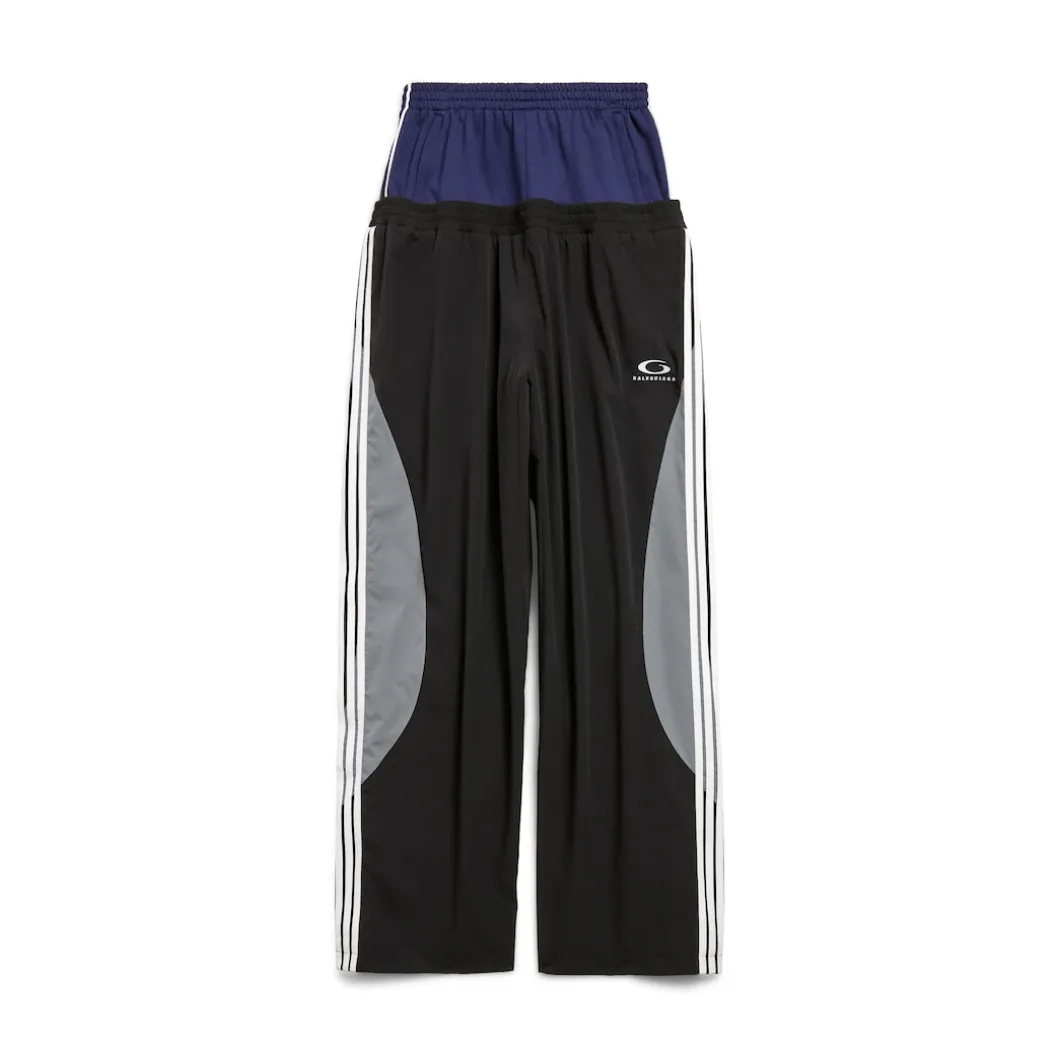 Men's Cut-up Tracksuit Pants in Black