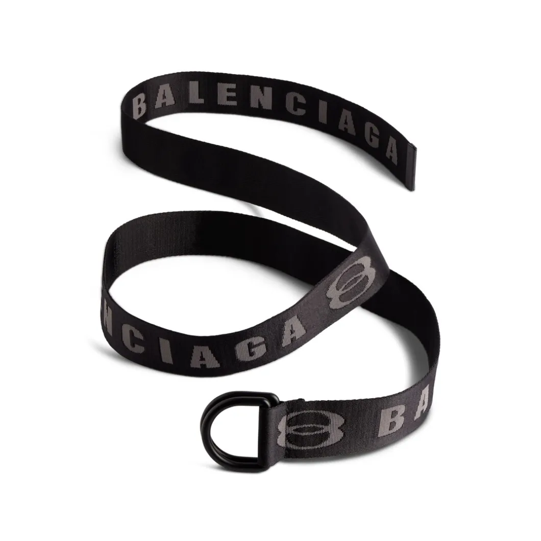 Men's D Ring Belt in Dark Grey
