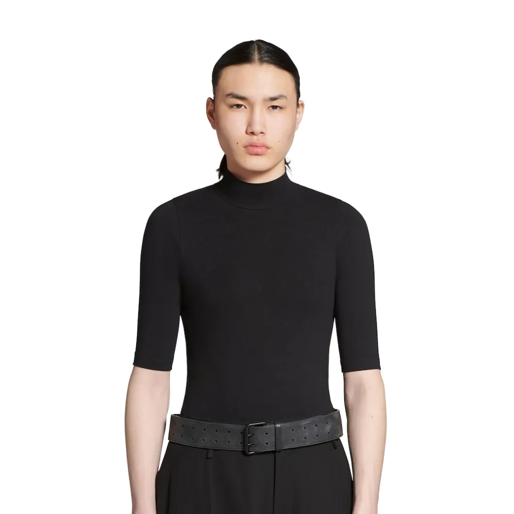 Men's Double Holes Belt in Black