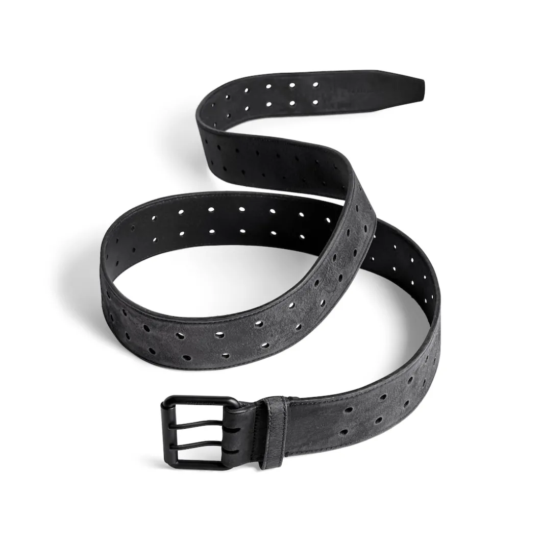 Men's Double Holes Belt in Black