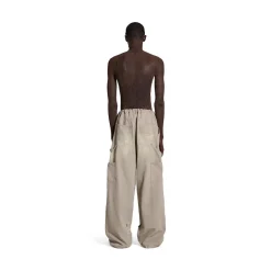 Men's Double Knee Pants in Beige