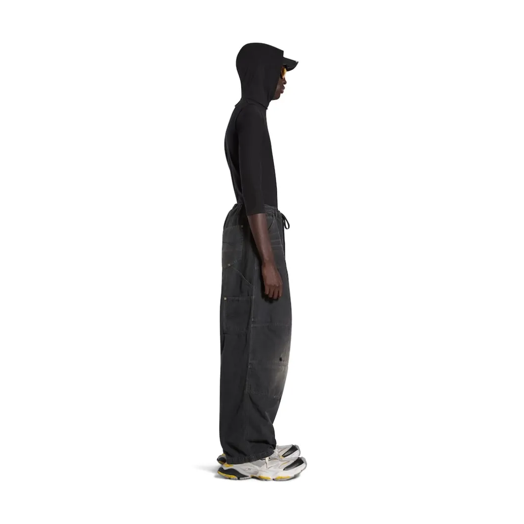 Men's Double Knee Pants in Black