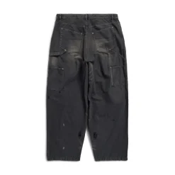 Men's Double Knee Pants in Black