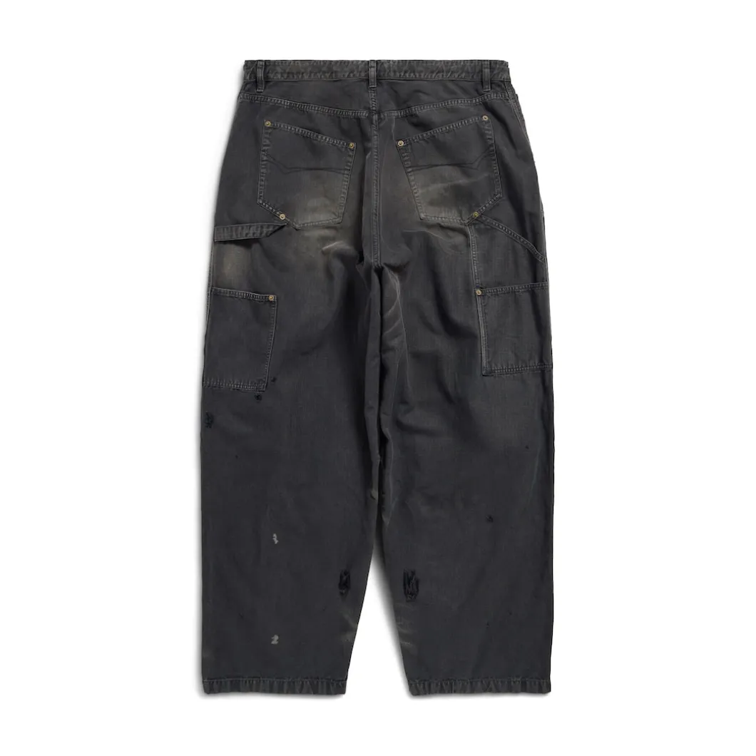 Men's Double Knee Pants in Black