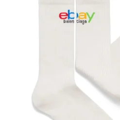 Men's Ebay Socks in White