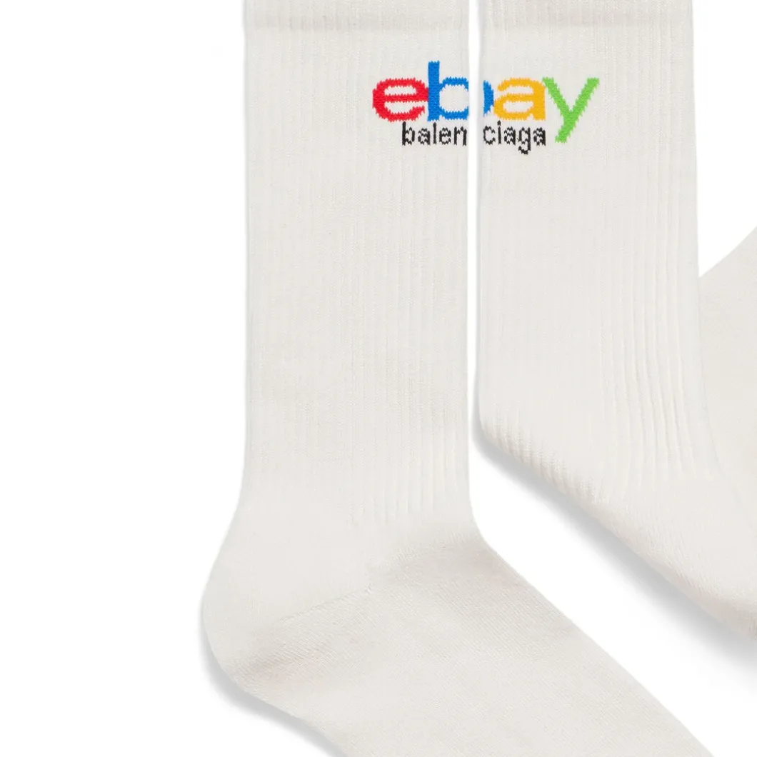 Men's Ebay Socks in White