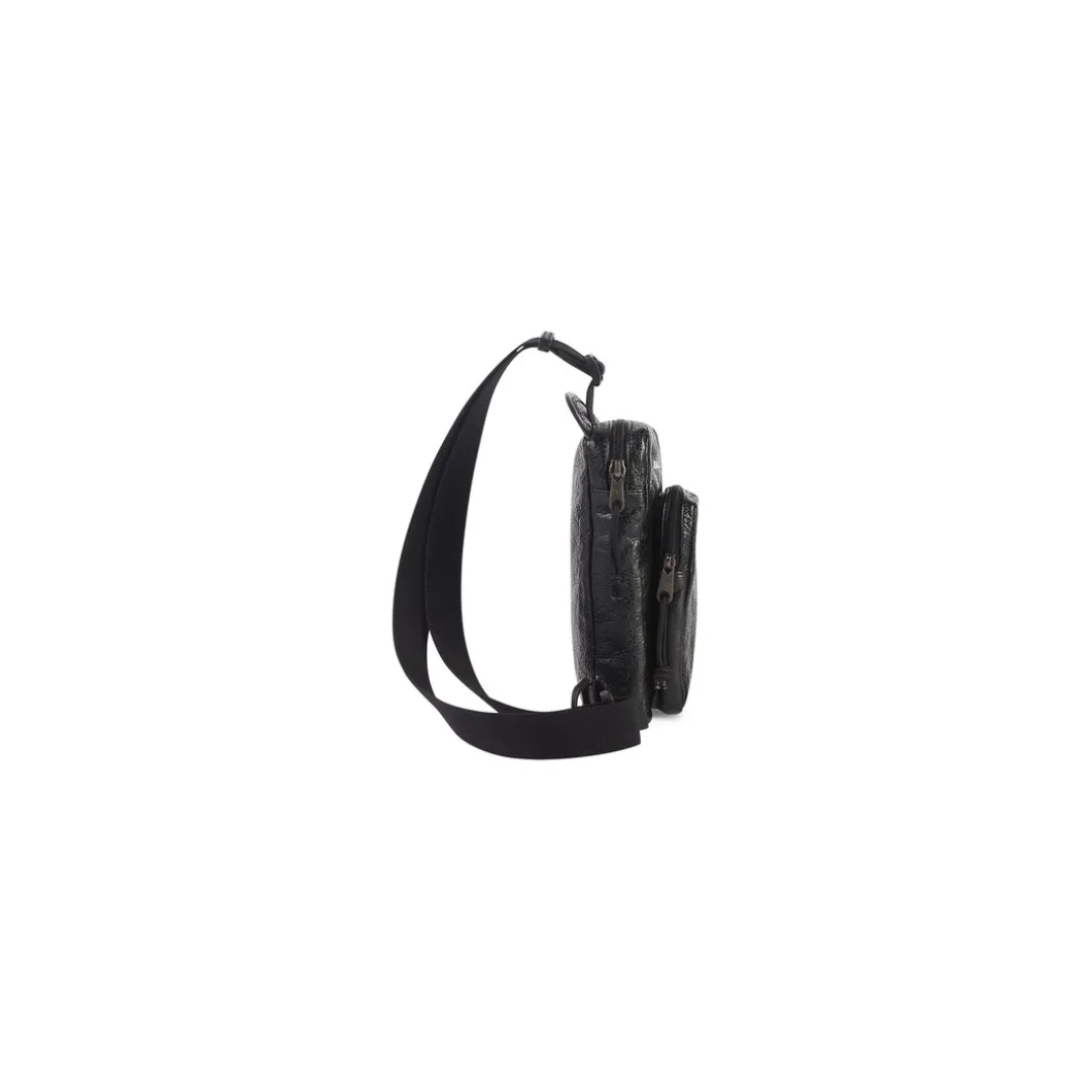 Men's Explorer Crossbody Messenger Bag in Black