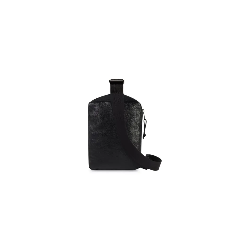 Men's Explorer Crossbody Messenger Bag in Black