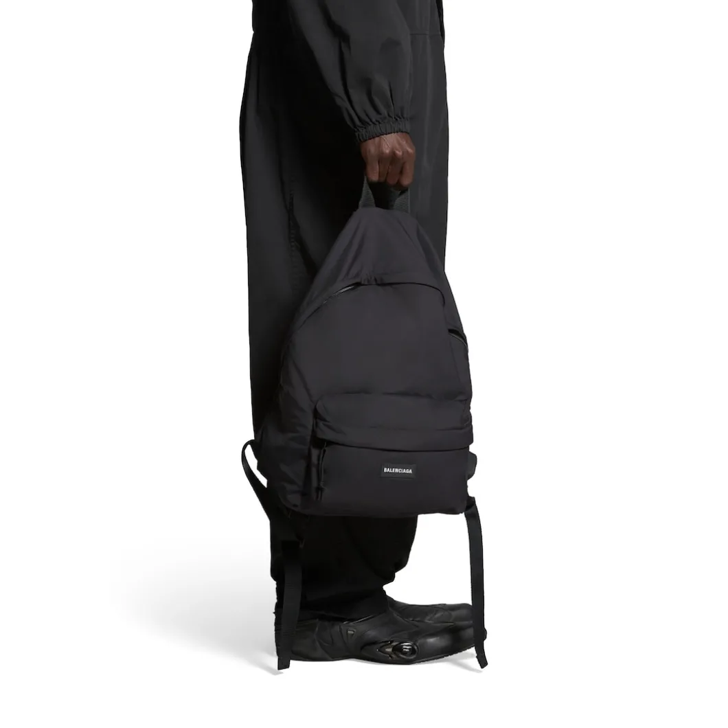 Men's Explorer Reversible Backpack in Black/beige