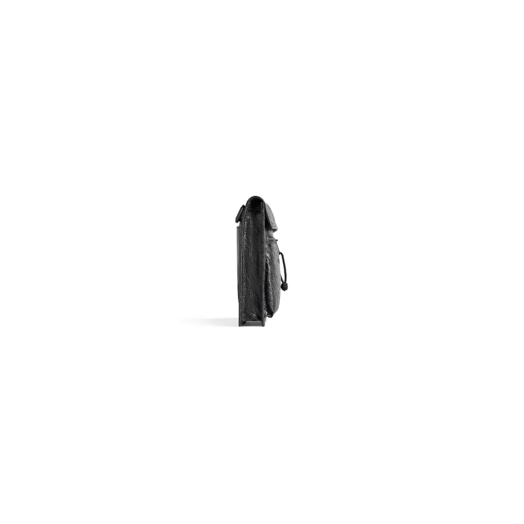 Men's Explorer Small Pouch With Strap in Black