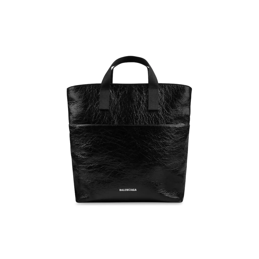 Men's Explorer Tote Bag With Strap in Black