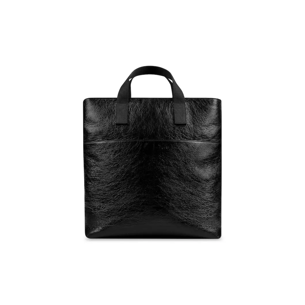 Men's Explorer Tote Bag With Strap in Black