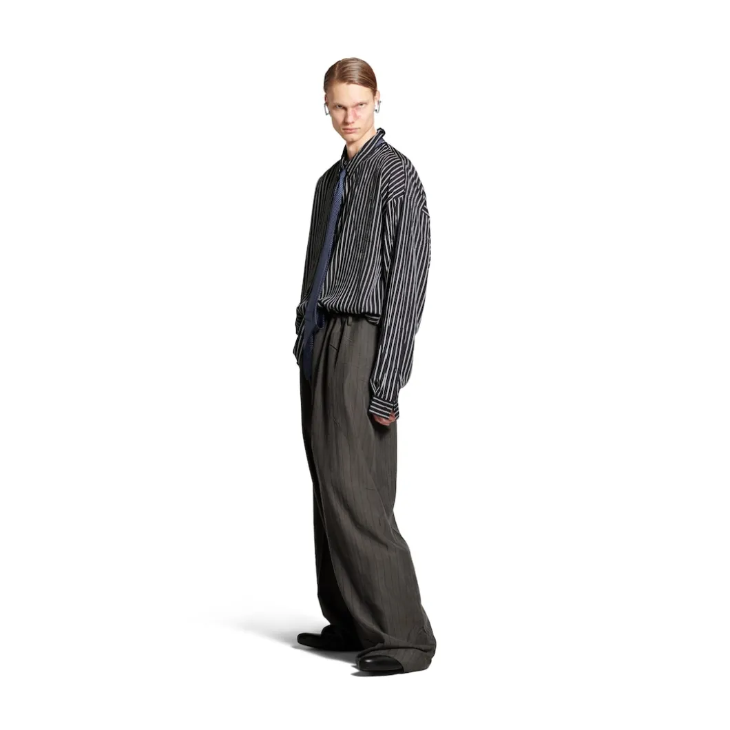 Men's Fluid Shirt in Black/white